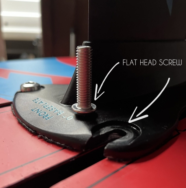 Flat Head Mount for Hydro Foil Plates