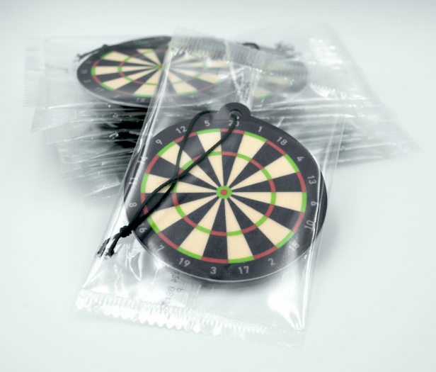 dart car air freshener wrapped