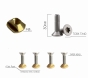 Hydrofoil mount Track set of bolts and sliders