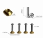Hydrofoil Set of Bolts and Tnuts