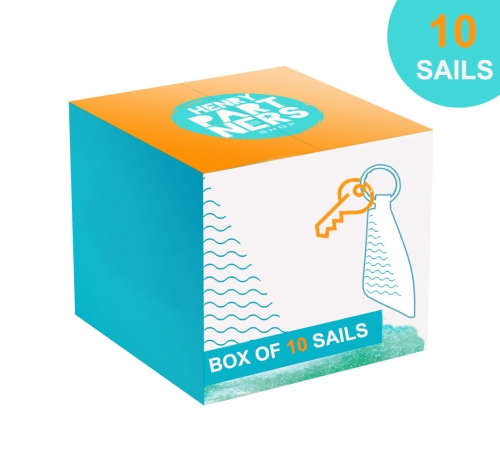 Box of 10 sails keychains