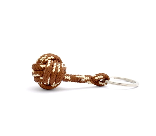 Paracord monkey ball keychain