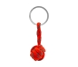 Monkey Ball Keychain - Red/Gray