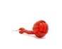Monkey Ball Keychain - Red/Gray
