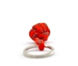 Monkey Ball Keychain - Red/Gray