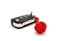 Monkey Ball Keychain - Red/Gray