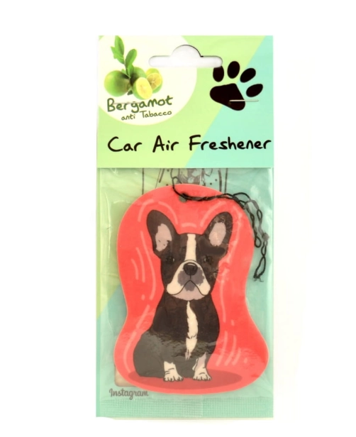 French Bulldog Car Air Freshener Bergamot