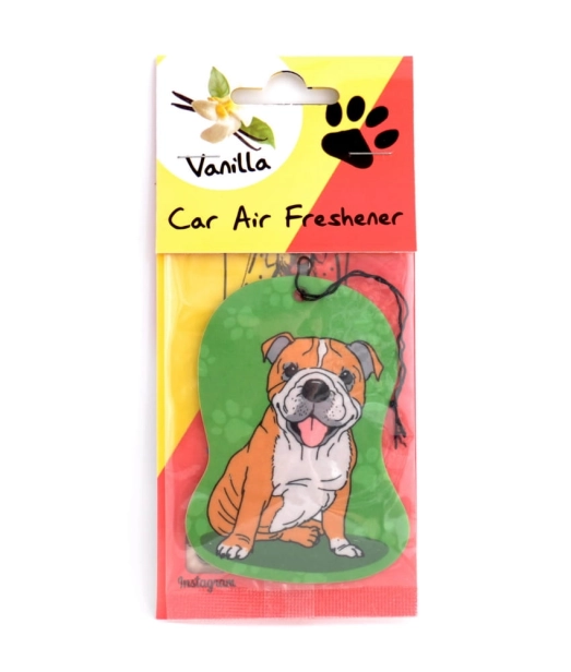 Bulldog Car Air Freshener - Vanilla Aroma