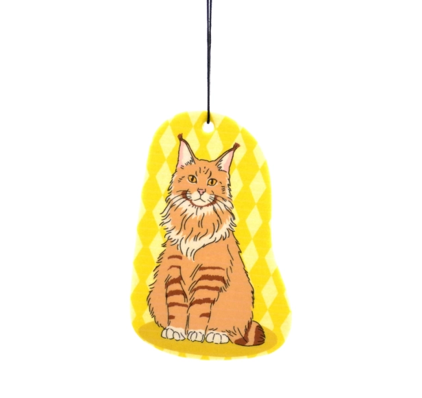 Maine Coon Cat - Car Air Freshener