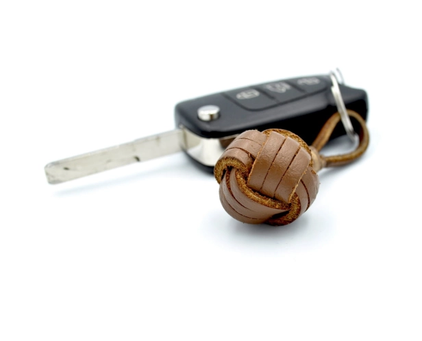 Brown Key Ring Genuine Leather