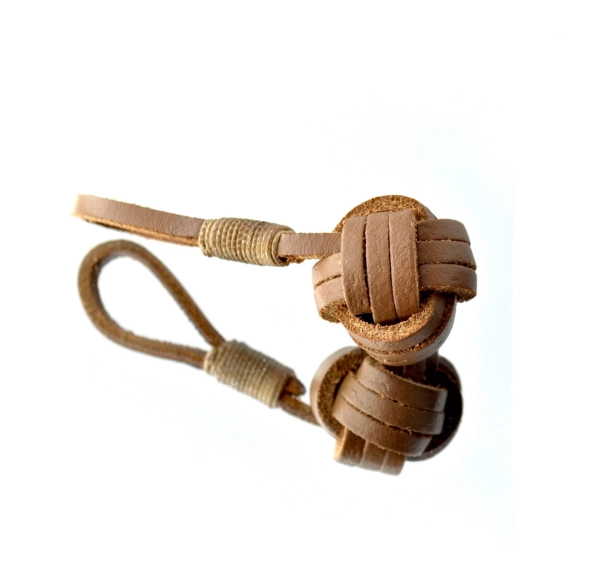 Leather Keychain Brown