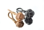 Leather Key Ring Black