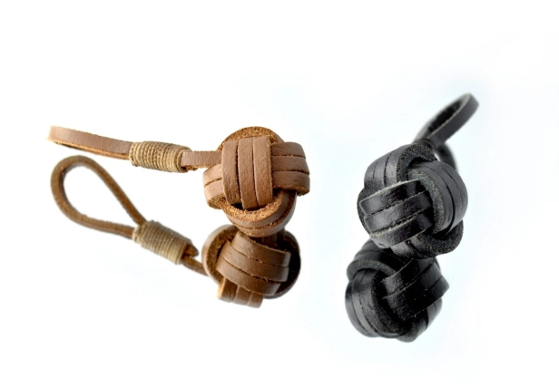Leather Keychain Black