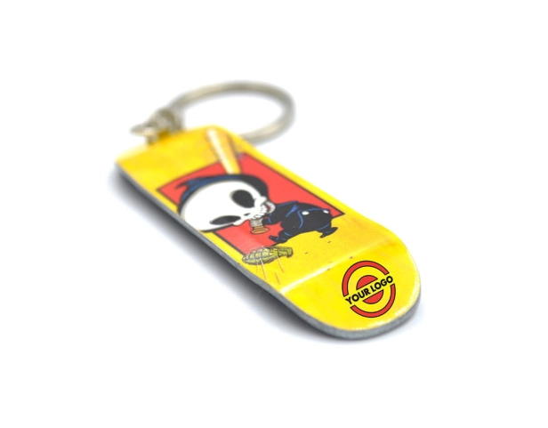 Skateboard Logo Keychain
